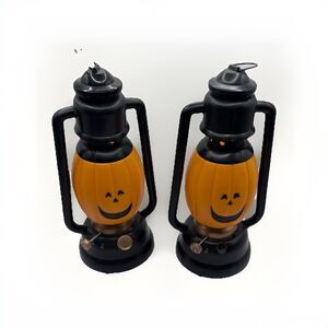 Vintage mini blow mold Jackolantern Lantern Glo-Thru untested needs batt rare 2